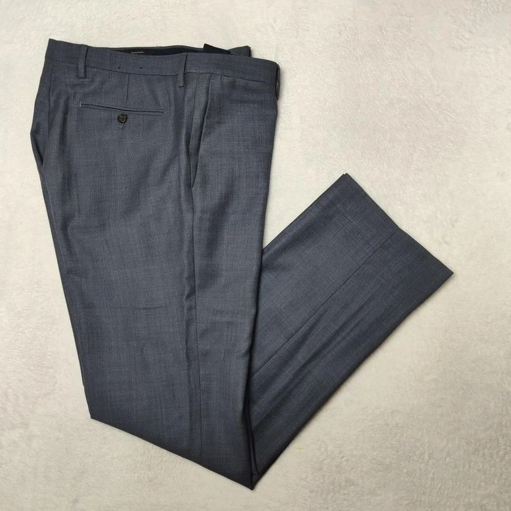 Banana Republic Pants Mens 35x34 Gray Modern Slim Marzotto Wool Business Suit